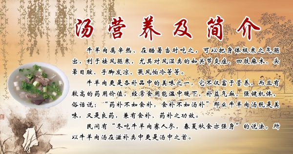 湯營養(yǎng)及簡介