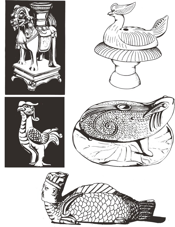 傳統(tǒng)吉祥動(dòng)物紋樣銅器燈