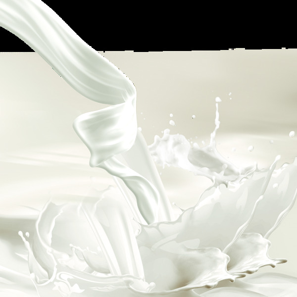 丝滑白色牛奶元素