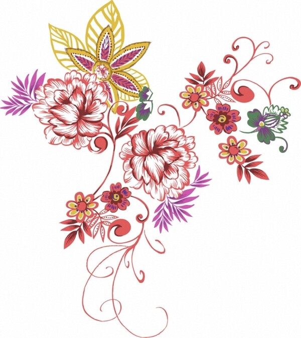 位圖時尚休閑女裝成熟優(yōu)雅女裝植物花卉免費素材