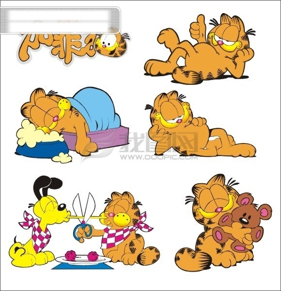 多個加菲貓