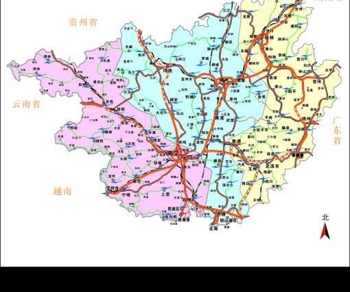 廣西交通圖圖片