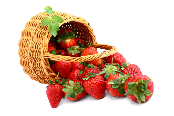 一篮子草莓图片