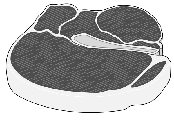 肉類食物矢量圖