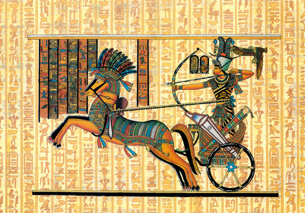 埃及木马壁画图片