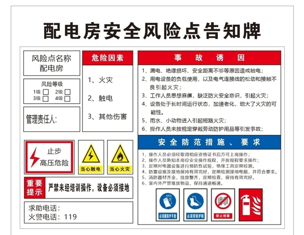 告知牌