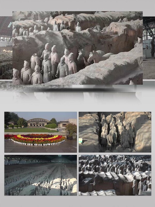 4K超清实拍西安兵马俑旅游宣传视频素材