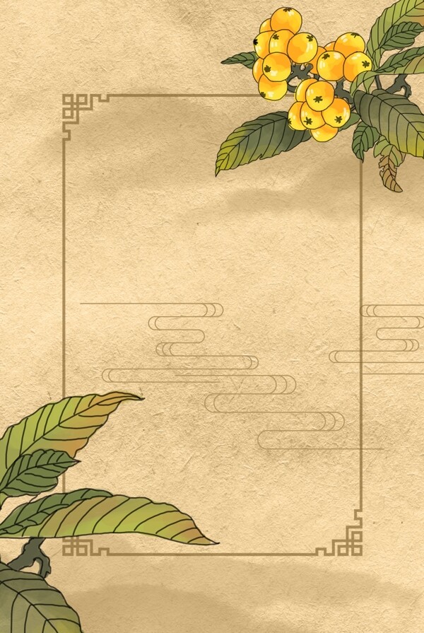 工笔画中国风中式花卉古典古风背景