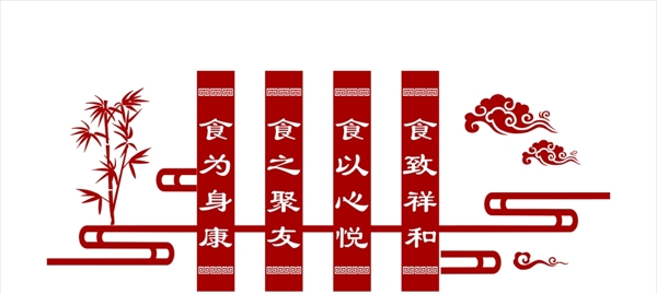 學(xué)校食堂文化墻