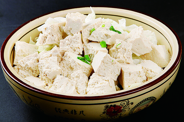 特色菜白菜炖豆腐图片