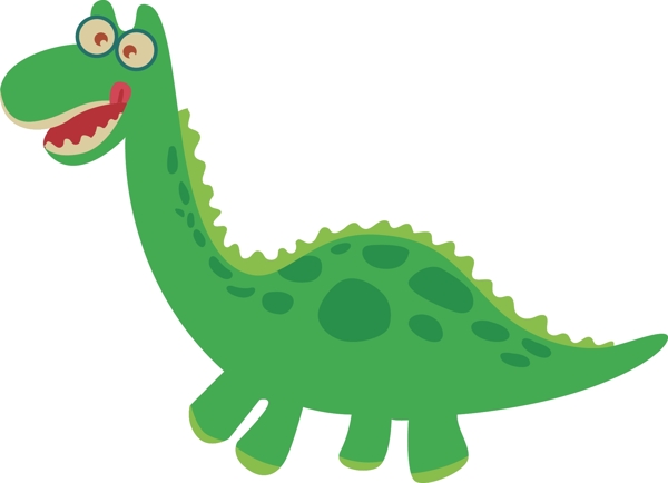 可爱恐龙绿色恐龙