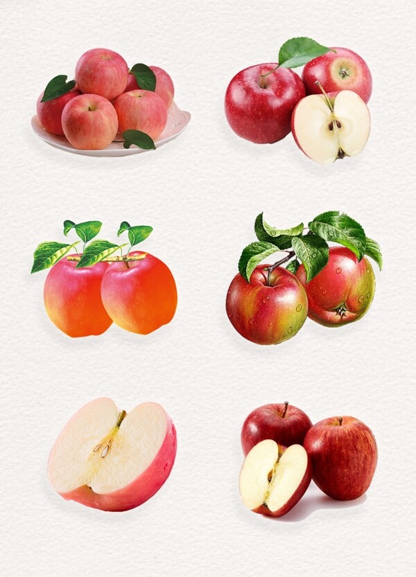 美味营养红苹果健康水果素材