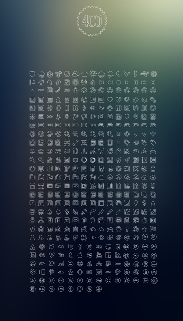 400Plusvectoroutlineicons