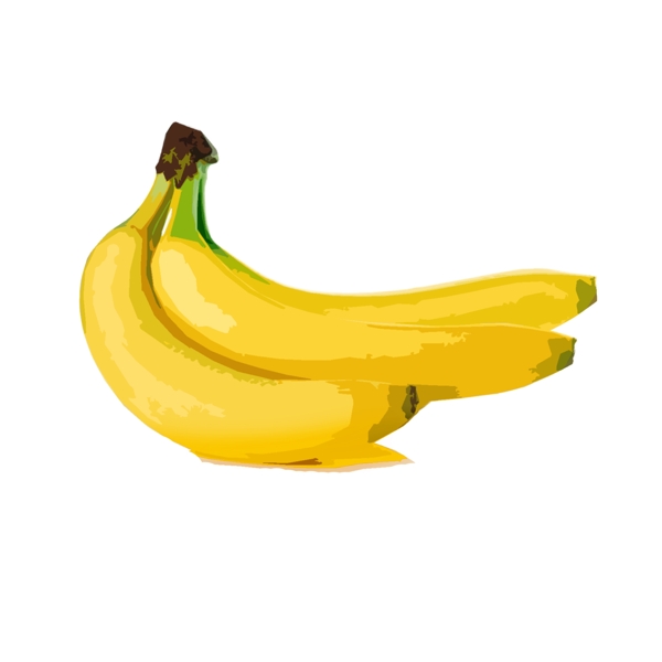 手绘香蕉水果原创可商用元素