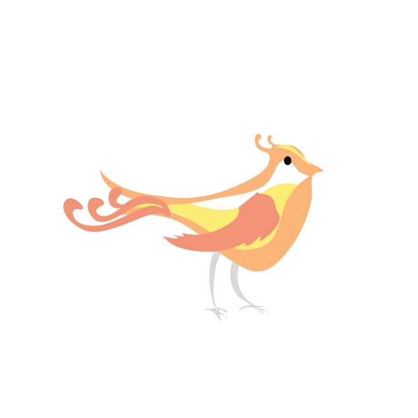 卡通可爱的小鸟装饰logo设计