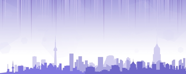 紫色城市矢量背景素材