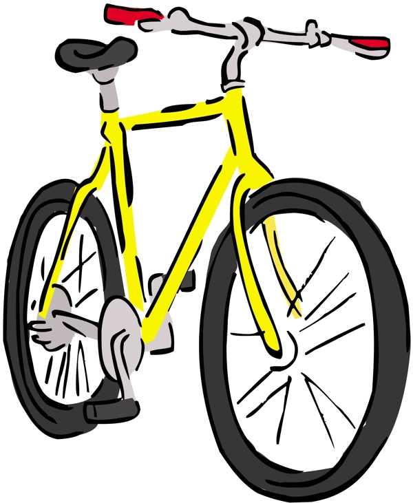 自行车交通工具矢量素材EPS格式0058