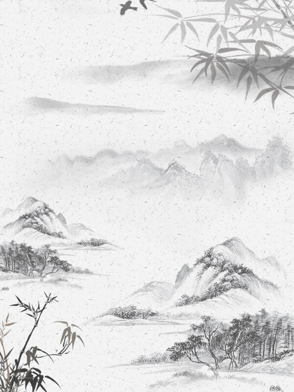 復(fù)古風(fēng)紋理簡(jiǎn)約竹子背景