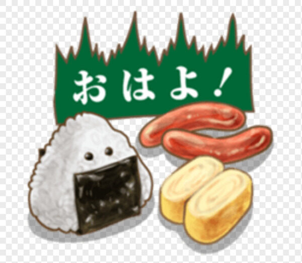 手繪日式海苔飯團香腸蛋卷