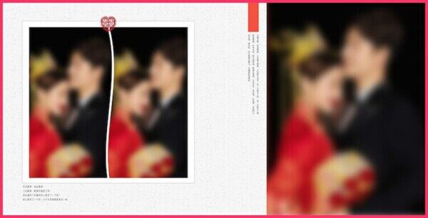 蓋世英雄婚紗照黑白兩色三宮格相冊排版
