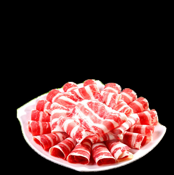 紋理漂亮的高品質(zhì)新鮮牛肉卷