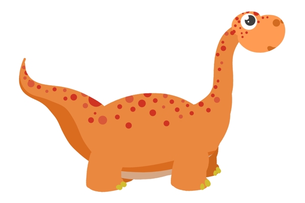 漂亮的动物恐龙插画