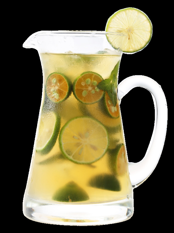 冰鮮小青檸爽口解膩果茶飲品