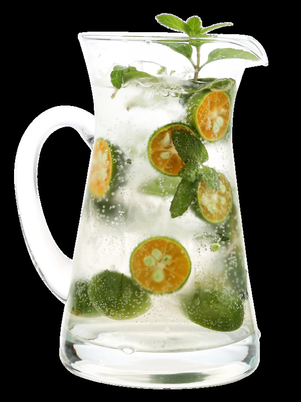 清涼解渴爽口小青檸氣泡水飲品