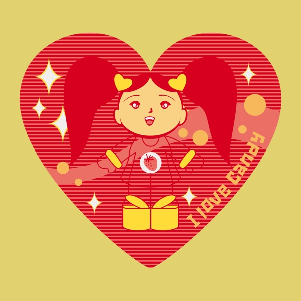 印花矢量圖T恤圖案圖文結(jié)合人物女孩免費(fèi)素材