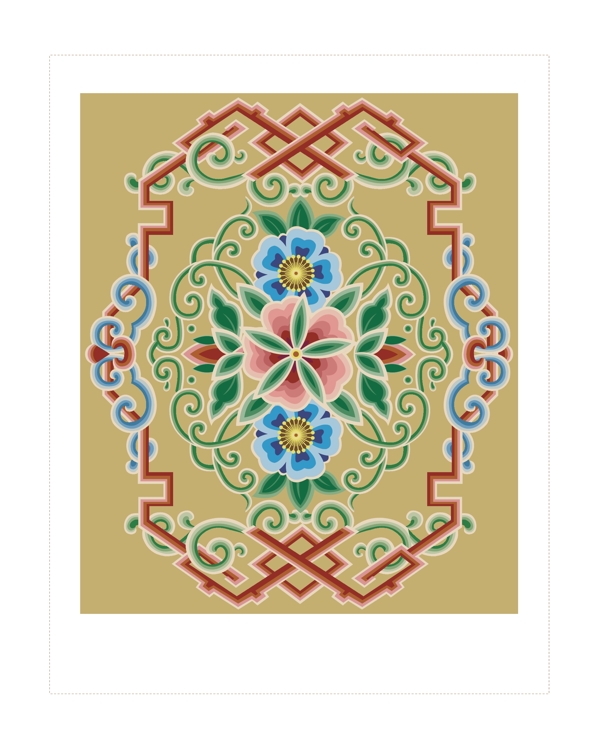 藏族花纹