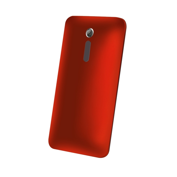 红色3D仿真手机PNG