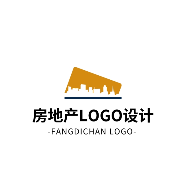 簡約大氣創(chuàng)意房地產logo標志設計