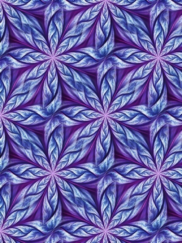 植物花纹 紫花