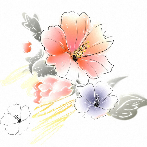 位圖時尚休閑女裝成熟優(yōu)雅女裝植物花卉免費素材