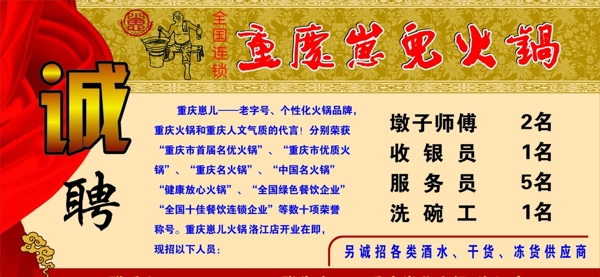 火鍋店招聘