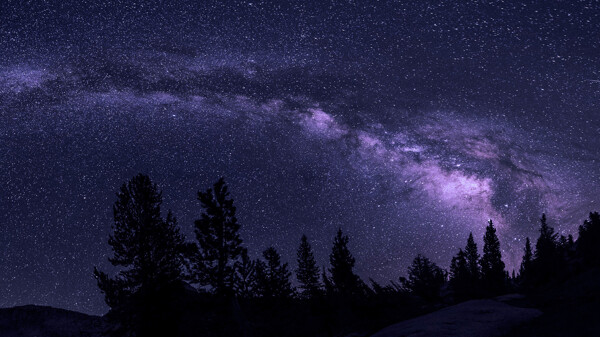 全景星空背景夜空底圖