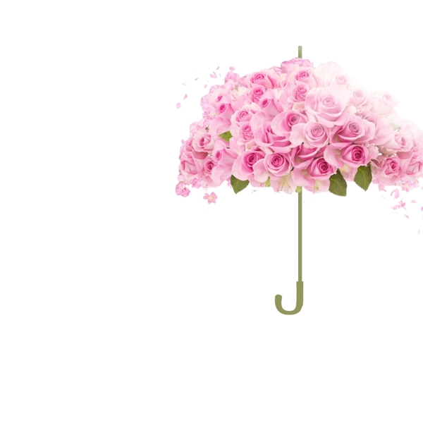 粉色花朵小伞