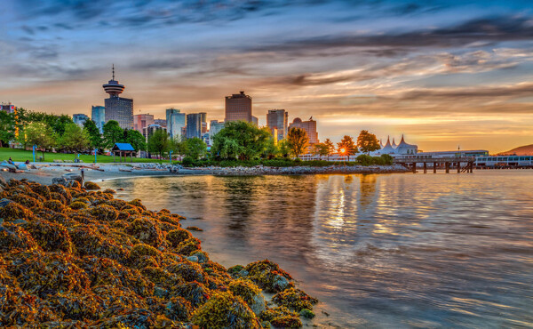加拿大温哥华码头风景