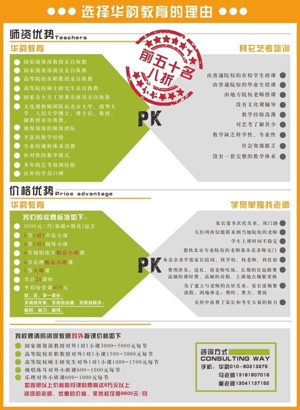 藝術(shù)培訓(xùn)招生簡章