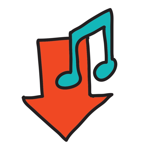 网页UI音乐箭头icon图标设计