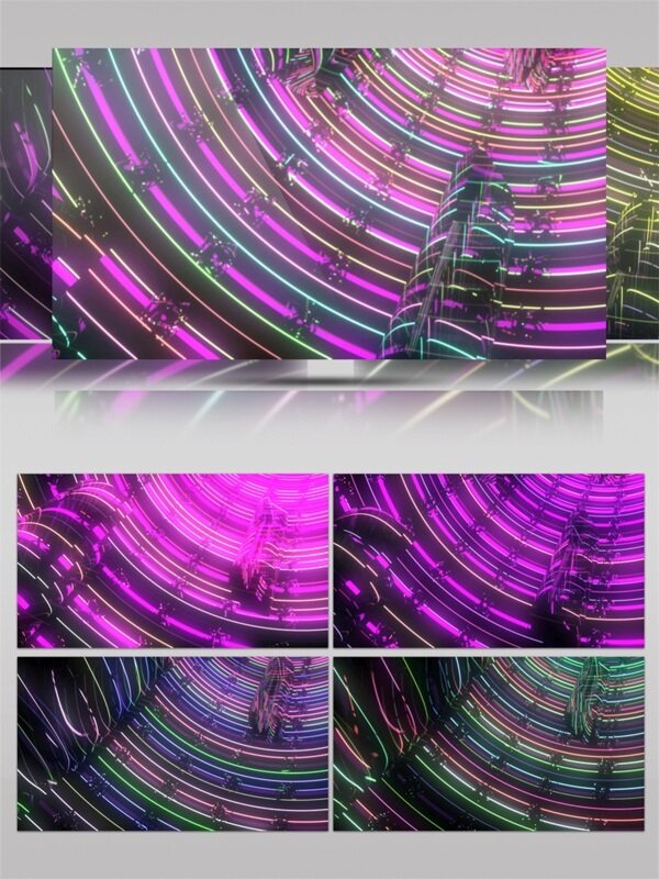 紫色旋涡光束高清视频素材