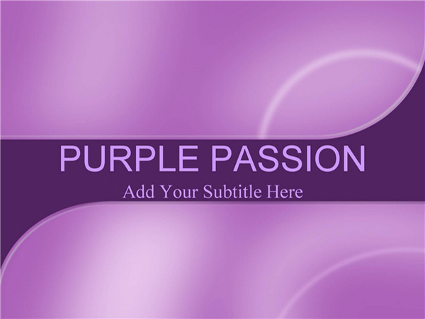 紫色的热情企业ppt模板