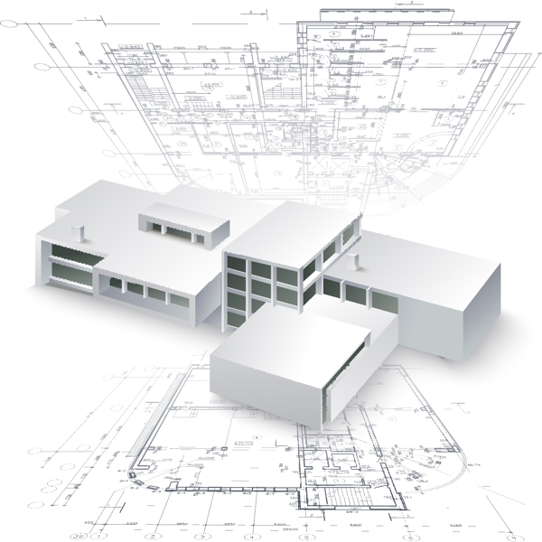 平面图与建筑模型