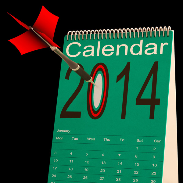 2014日历显示业务计划