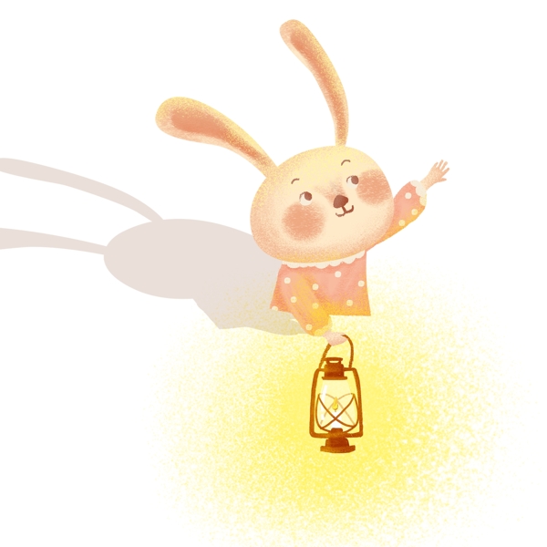 可爱呆萌小兔子手提灯