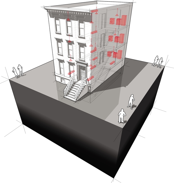 建筑模型示意图图片
