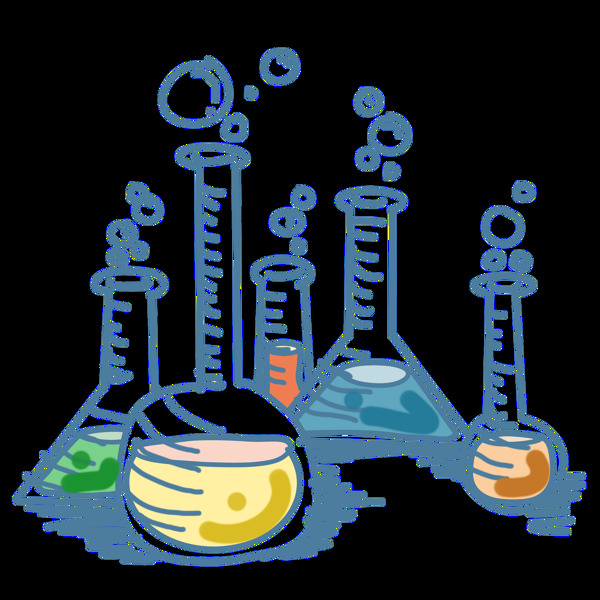 科学化学实验器材PNG图片