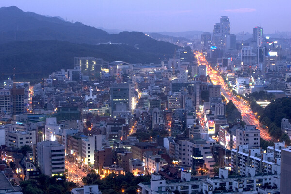 全球首席大百科城市夜景景色建筑灯光繁华都市