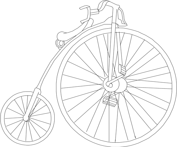 自行车矢量素材EPS格式0012