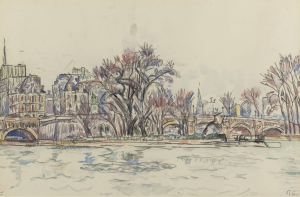 PaulSignacTheVertGalantatParis画家风景画静物油画建筑油画装饰画